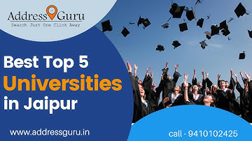 BES TOP 5 UNIVERSITIES IN JAIPUR