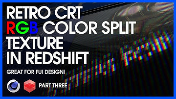 Pixel Perfect CRT texture - Part 3 : Cinema 4D, Redshift & After Effects Tutorial