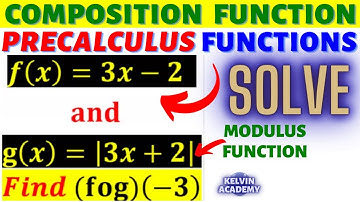 SOLVE [f(x)=(3x+2) and g(x)=MOD(3x+2)] COMPOSITION FUNCTION INSIDE MODULUS FUNCTION IN PRECALCULUS
