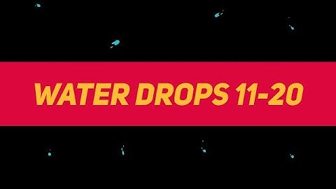 Liquid Elements Water Drops 11-20 Motion Graphics Templates