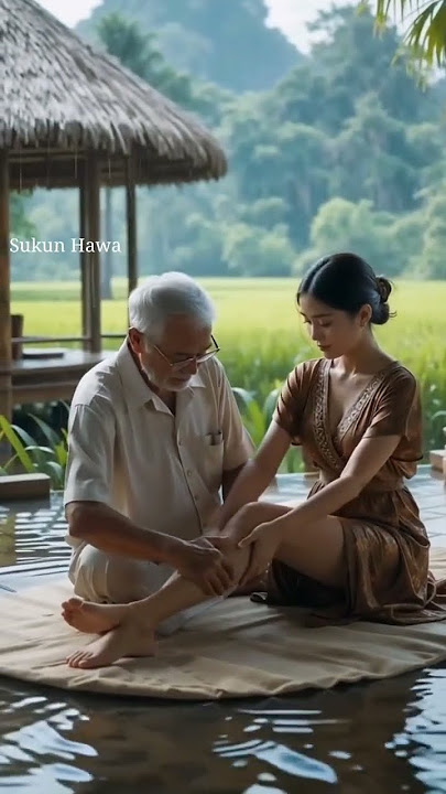 foot massage in rain 🌧 | peaceful asmr training video #rain #asmr #rainsounds  #shorts