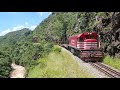 RARA LOCOMOTIVA passando por um dos locais mais bonitos do Brasil, a Pirambeira na Rota do Calcário