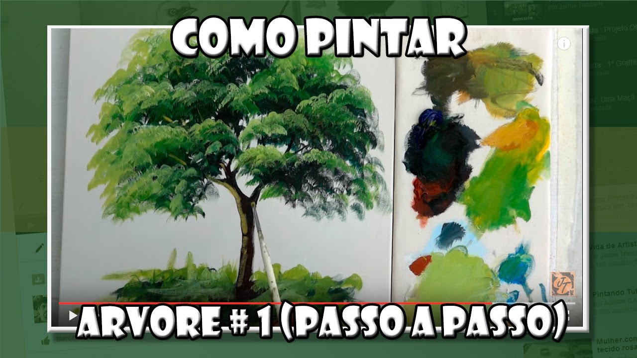 Aprenda pintar arvores 1