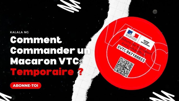 I3DC Support VTC Carte Professionnelle ET Macaron Avant/ARRIÈRE