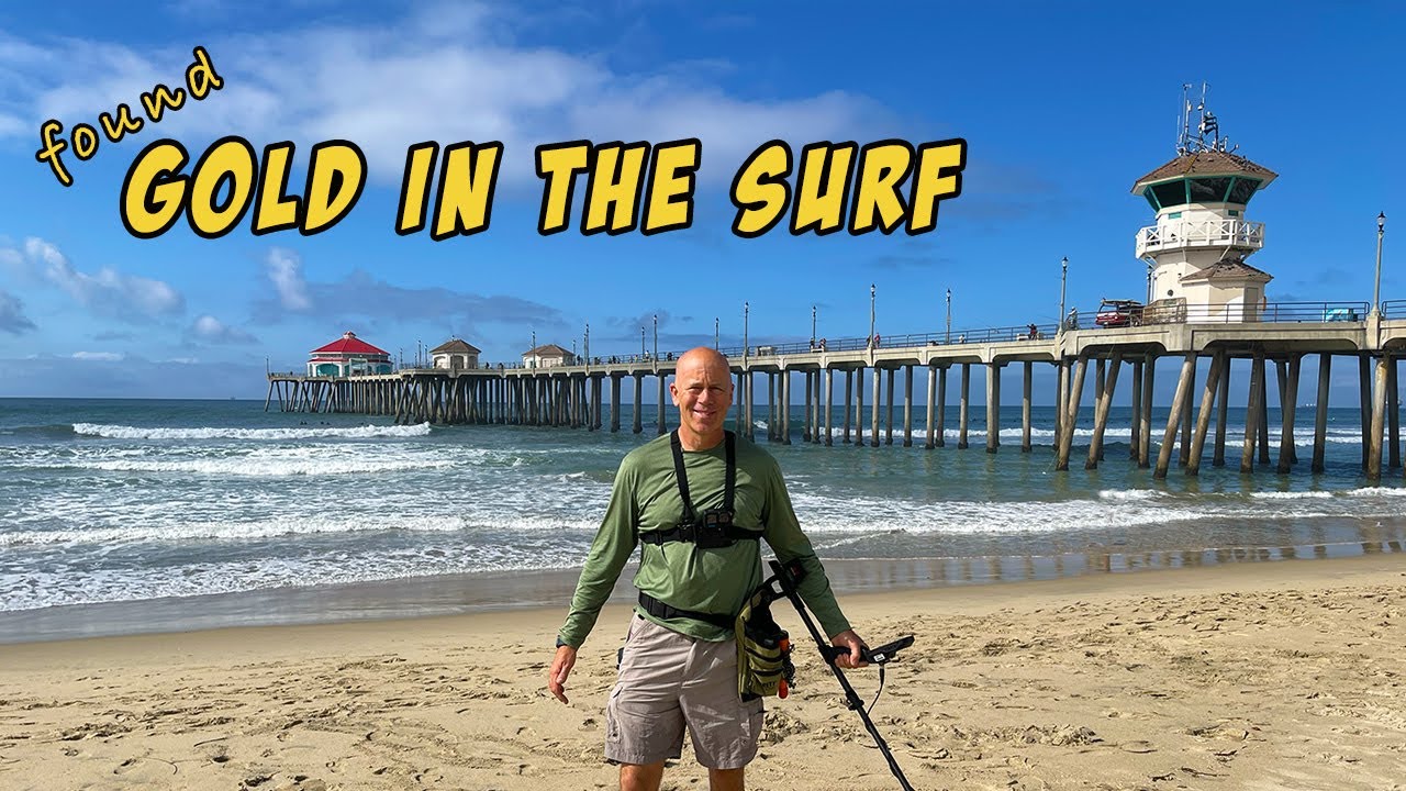 Awesome GOLD Find & Silver While Beach Metal Detecting - YouTube