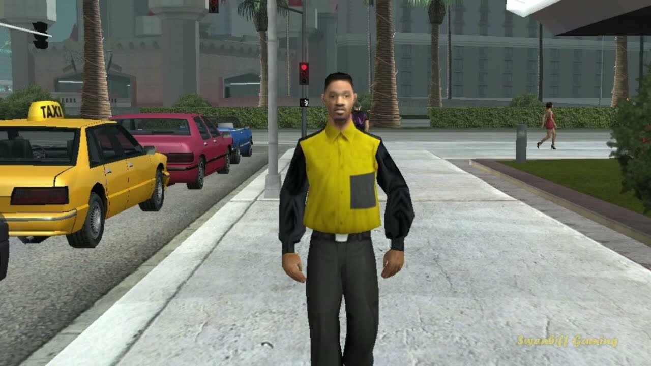 GTA SA Ped Quotes - Black Young Rich Male w/ Yellow & Black Shirt