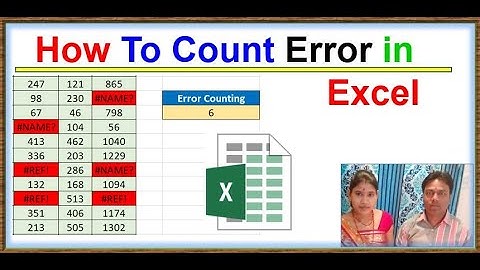 how to count error in excel | error count in excel | EXCEL