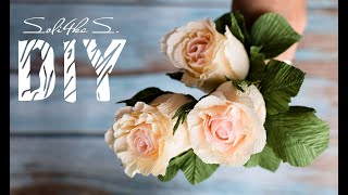 DIY soli4ka_s Голландська троянда з гофрованого папереу/ голландская роза с гофробумаги/ rose