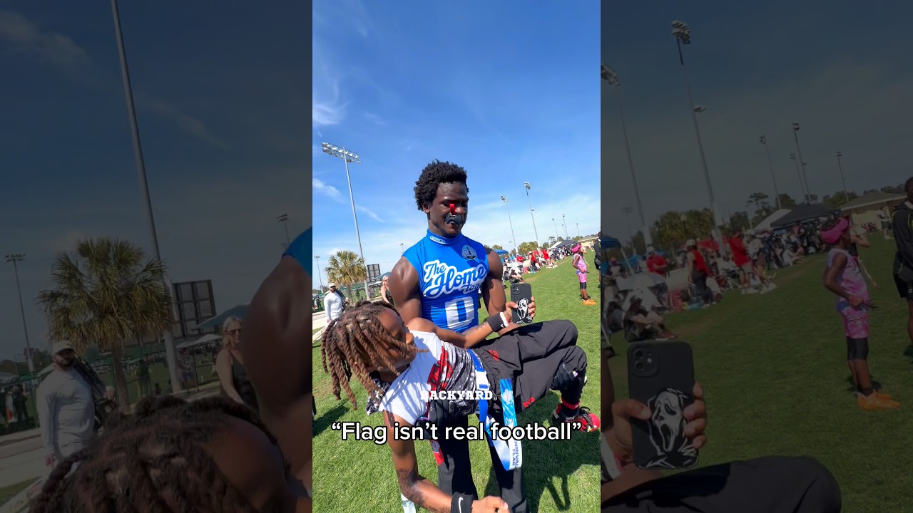 Is flag football tough or nah?🤔 #football #footballshorts #footballskills #footballplayer #memes