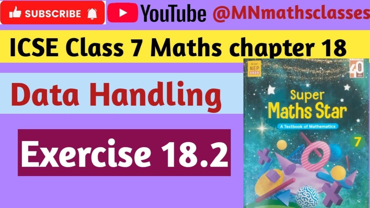 Icse class 7 maths || Chapter 18 || Data Handling || Exercise 18.2 ...