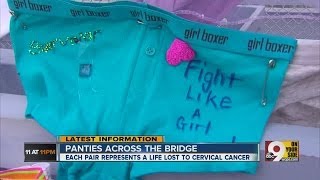 Panties Across Bridge event raises money, awareness for battle against cervical cancer