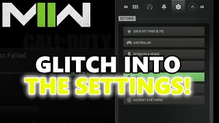 Modern Warfare II: How To Get Into The Settings Menu Glitch! Modern Warfare 2 Glitches