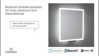 LED Mirror with Amazon Alexa Built-In