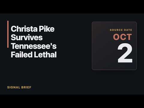 Christa Pike Survives Tennessee's Failed Lethal Injection; Lawyers Demand Commutation