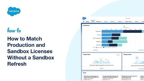 How to Match Production and Sandbox Licenses Without a Sandbox Refresh | Salesforce