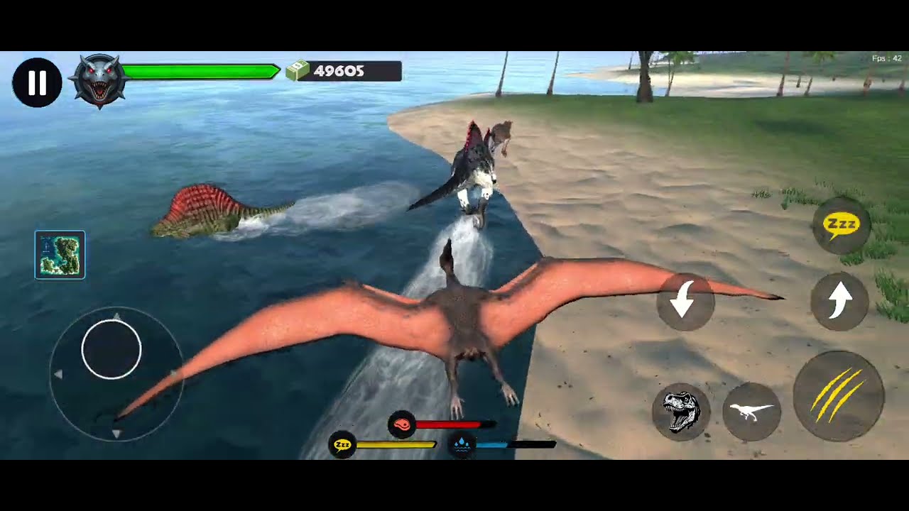 Jurassic Clash: Primal Dino Sim – PTERANODON vs SPINOSAURUS Battle! 🦖🔥 (Wait for the EPIC ending!)