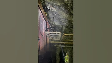 Wire mesh Installation in Tunnel Construction #construction #tunnel #excavation #wiremesh