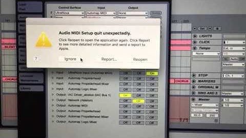 Syncing BPM between ableton and mainstage