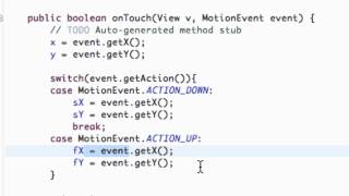 Android Development - 74 - MotionEvents and Motion Actions.mp4