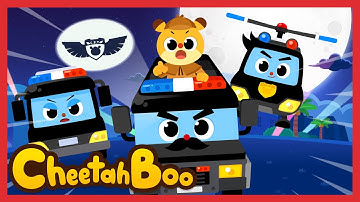 Vroom, vroom here we go! We are the CRT! | Police Car | Nursery rhymes & Kids Song | #Cheetahboo