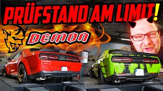 Marco entfesselt ÜBER 1000 PS! - Dodge Challenger DEMON & HELLCAT - Hält der Prüfstand?