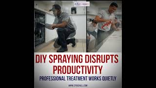 DIY SPRAY vs PROFESSIONAL TREATMENT #strickallpestcontrol #pestremoval #commercialpestcontrol