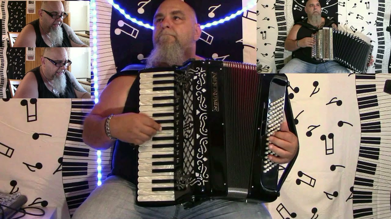 Měsíček jasně svítil- akordeon- heligonka+zpěv