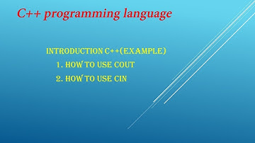 KITE : Introduction Cout and Cin in C++ Programming Language