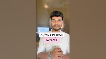 Full video is in the Channel. Artificial Intelligence and Python in Tamil. #ai #ml #tamil #jobs
