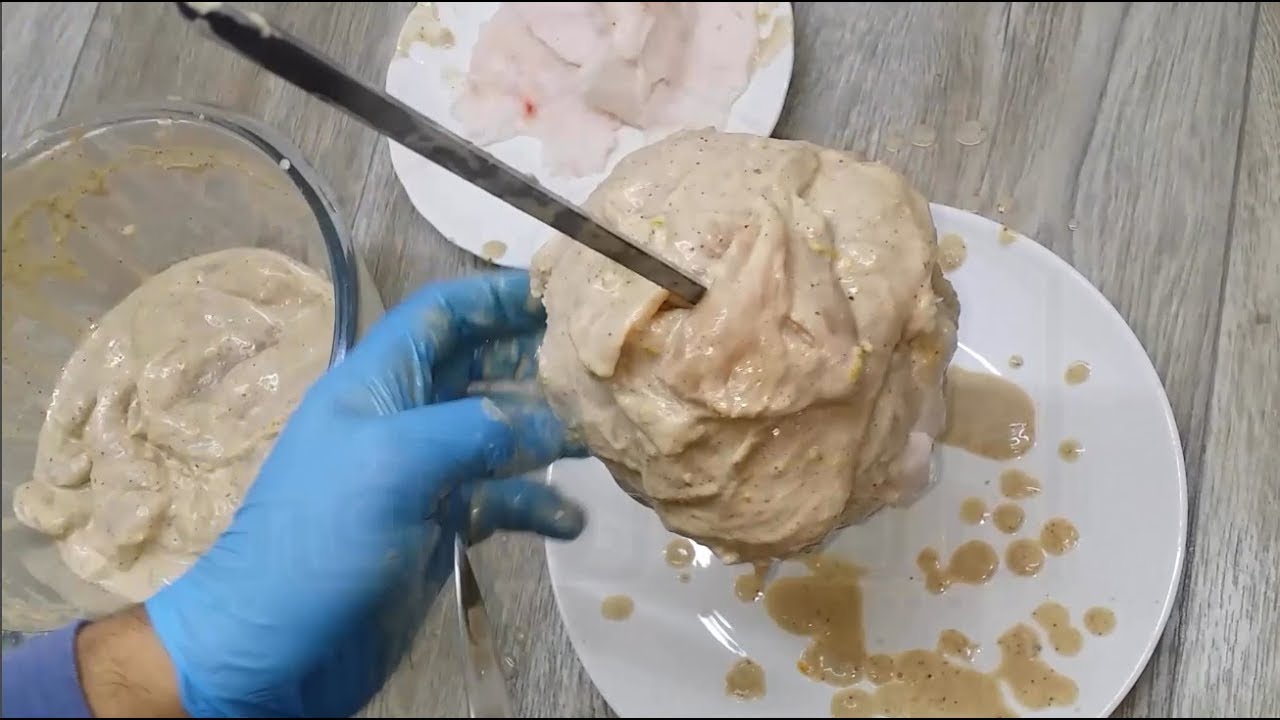 كص دجاج بشواية الفرن في المنزل بطريقة سهلة ( شاورما الدجاج)