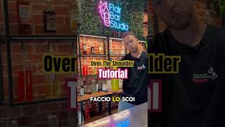OVER THE SHOULDER TUTORIAL #barman #bar #bartender #flairbartending