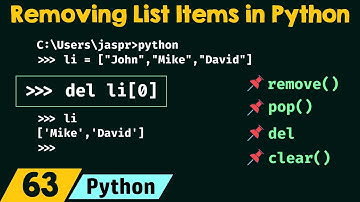 Removing List Items in Python