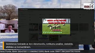 Sestdienas tiešraide kopā ar Arvi Abromoviču  Nedēļas apskats, viedokļu analīze