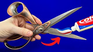 The 6 simplest ways to sharpen scissors razor-sharp like shaving razors 😱 The 6 Simplest Ways To Sharpen Scissors Razor Sharp Like Shaving Razors