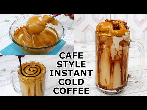 Cold Coffee Recipe | Cafe Style Cold Coffee At Home With 2 Easy Methods | Cold Coffee At Home Coffee
