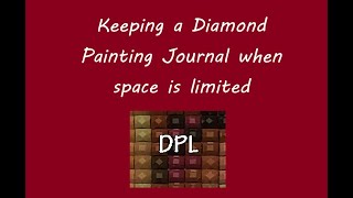 How to Diamond Journal when space is limited - Diamond Painting Log Book screenshot 4