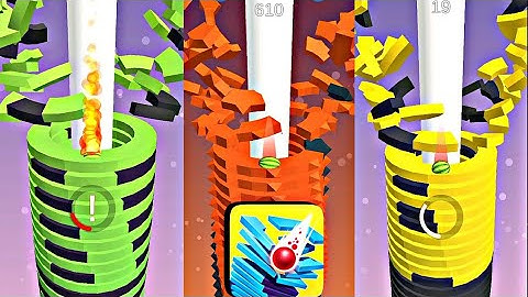 Stack ball 🏀gameplay Walkthrough🤩 (Android & iOS) Level 43-46