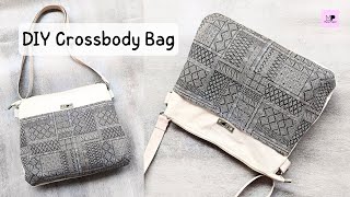 How To Sew A Crossbody Bag | Simple Crossbody Bag DIY