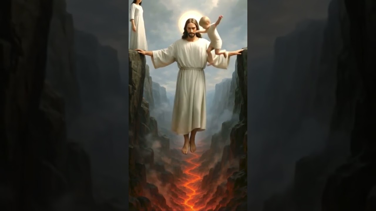 Child Walks Across Jesus' Hand | Powerful Faith Moment 🙏✨ 