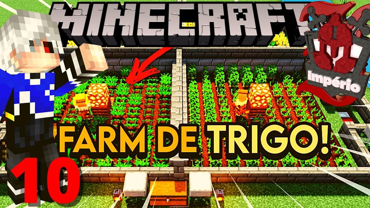 Como Fazer Farm de Trigo Automática no Minecraft - YouTube