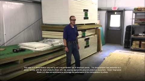Subfloor Strength Competition - AdvanTech® Panels vs. GP DryGuard®