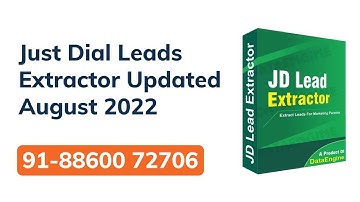 Latest Justdial Data Extractor Updated June 2022 (JD Scraper)