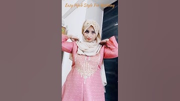 Easy wedding hijab tutorial #shorts #hijab #hijabtutorial #weddingseason #2025shorts #trending #fyp