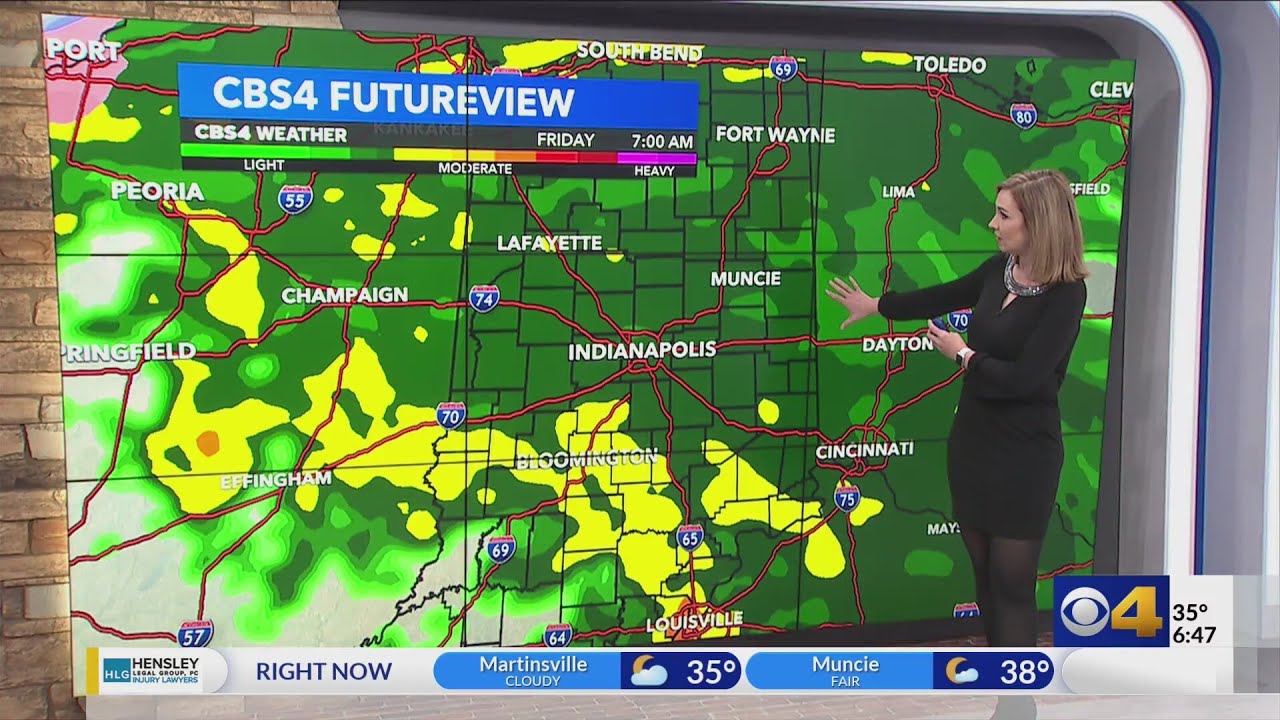 A milder and breezy day with rising rain chances - YouTube
