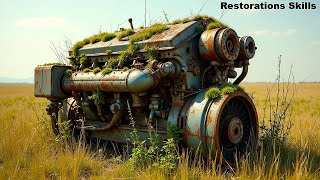 From Scrap Metal to Super Product – Reviving a HYUNDAI Car Engine After 10 Years of Abandonment