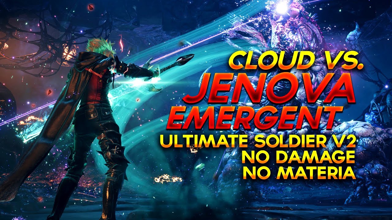 FF7 Rebirth -  Jenova Emergent - Cloud Ultimate Soldier V2 Mod (No damage, No materia, Hard mode)