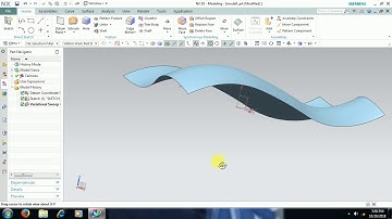 UG NX - Surface Modeling - VARIATIONAL SWEEP