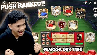 PUSH RANKED KE BINTANG 100 PAKE TEAM SEADANYA & GACHA PEMANDU BAKAT MENCARI OVR 115! - EA FC MOBILE
