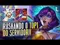 AURORA GAMEPLAY NO HIGH ELO!! TOP5 DO SERVIDOR RUSHANDO TOP1 TRYHARD!! | LoL Wild Rift