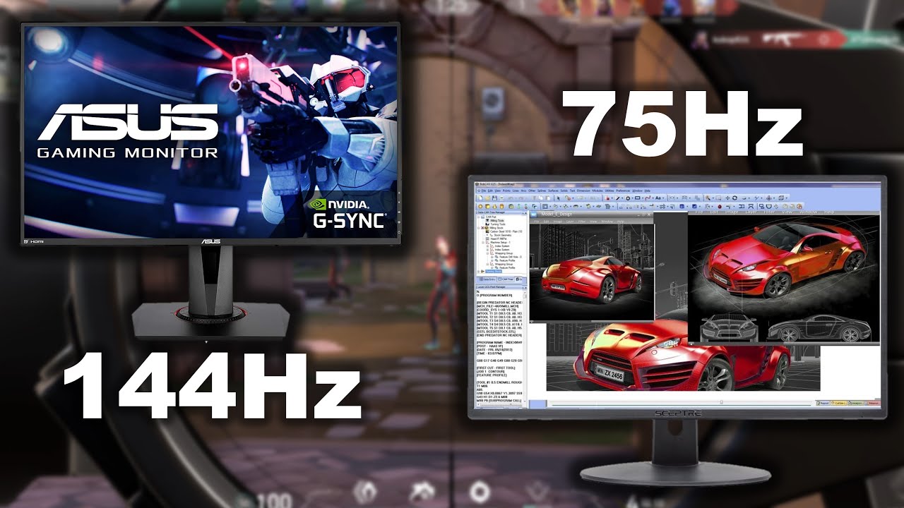 75hz Vs 144hz Gaming Monitor Worth The Extra Frames Youtube